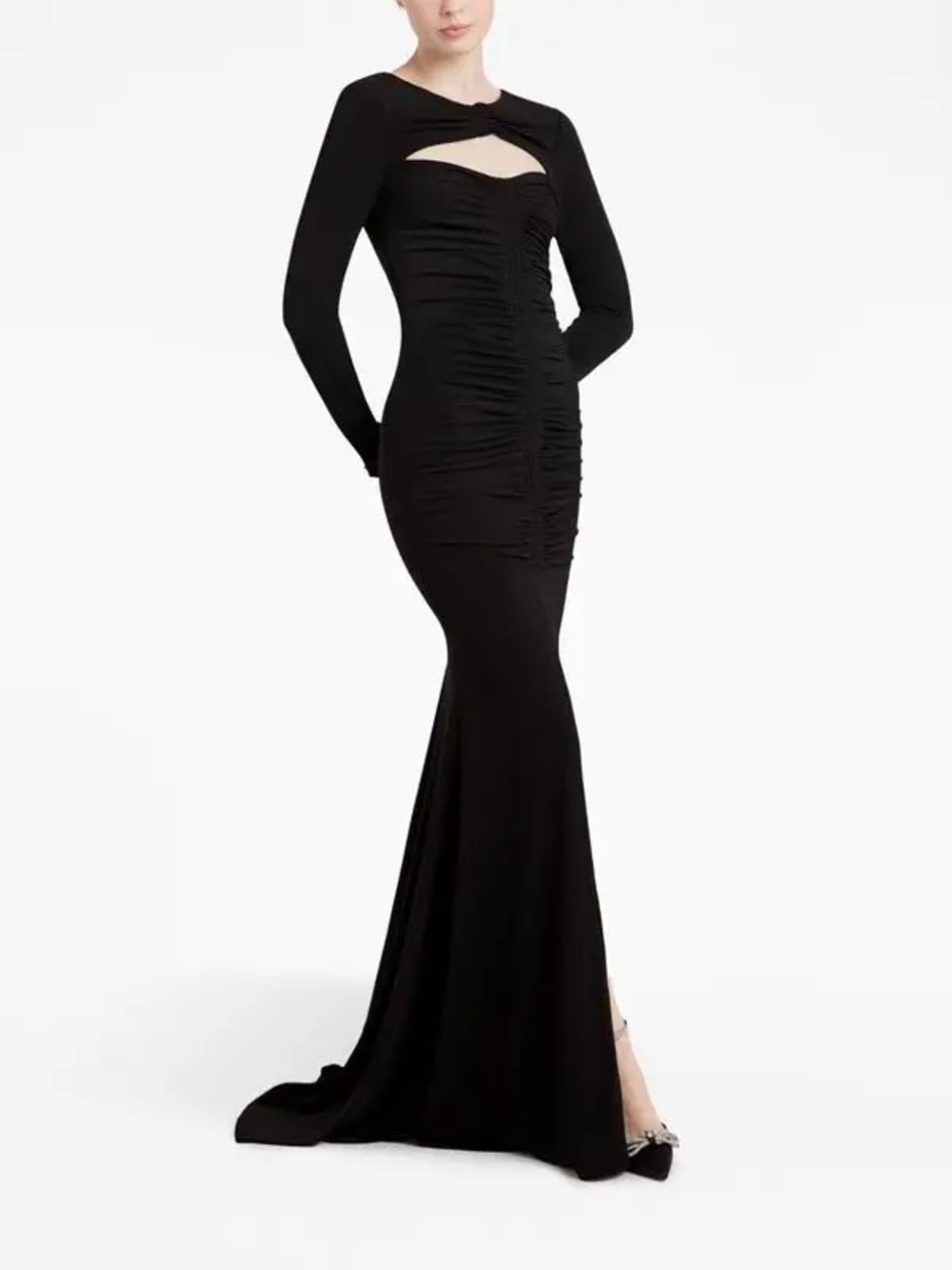 Cinq à Sept Black Perri Mermaid Gown